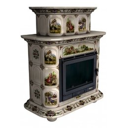 Каминная облицовка КимрПечь Прованс пристенная двухъярусная Усадьба